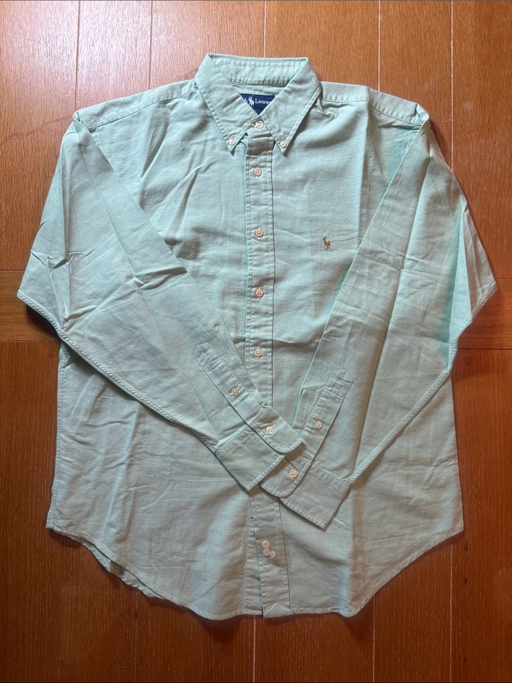 Women’s Ralph Lauren Mint Green Button-Down Oxford Shirt Size 12